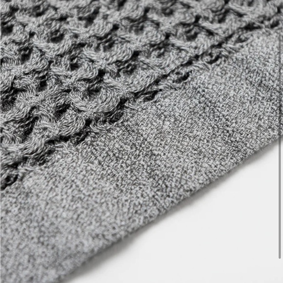 NEW Onsen Face Towels | Cinder Grey | 100% Supima Cotton Waffle Weave - Picture 6 of 15